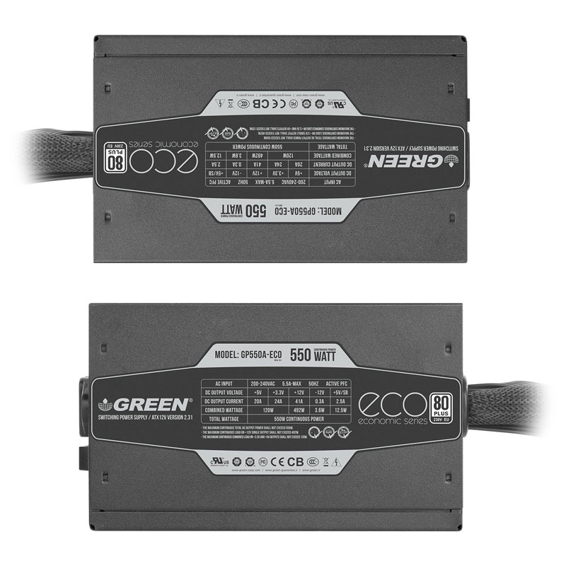 پاور گرین Green GP550A-ECO Rev3.1 White 550W