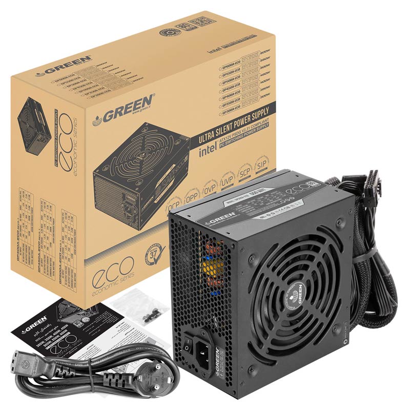 پاور گرین Green GP550A-ECO Rev3.1 White 550W