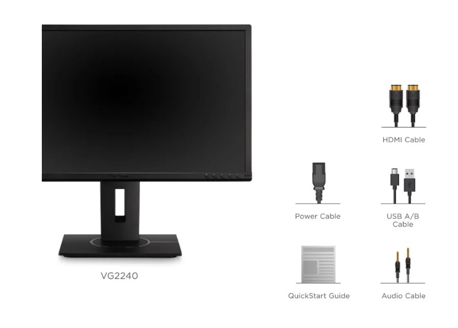 مانیتور استوک 22 اینچ ویووسونیک مدل VG2240